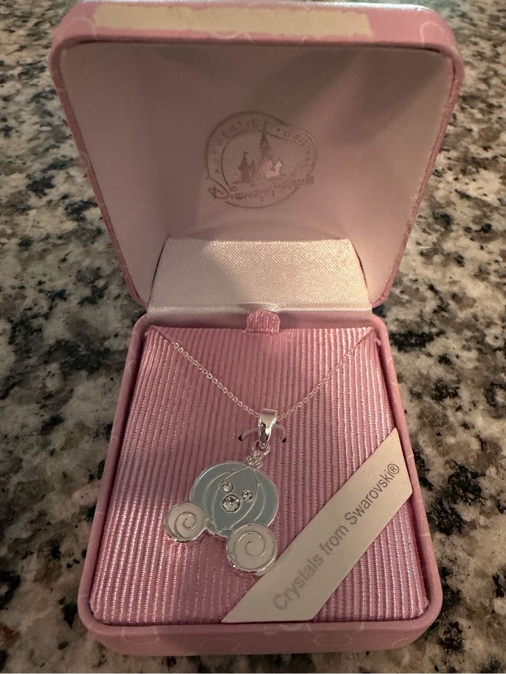 Brand New Disney Cinderella Carriage Necklace